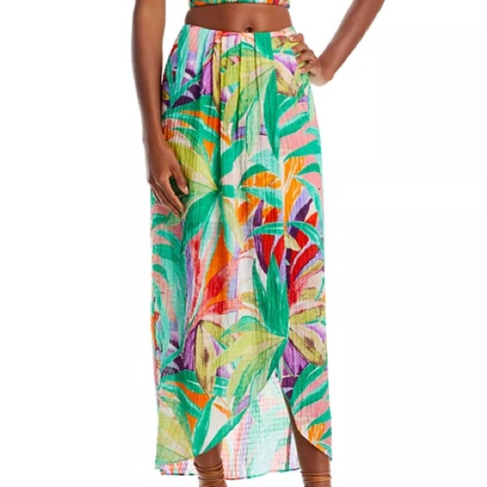 NWOT Wayf Tropical Midi Skirt - size small